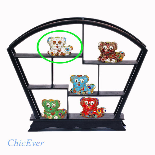 Hund S, Deko, Ziergegenstände, Cloisonne Emaille, Tierfigur,6273